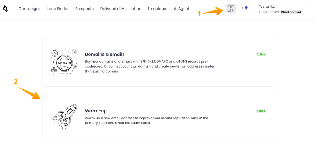 Woodpecker campaign stats showing invalid email statuses after email verification.