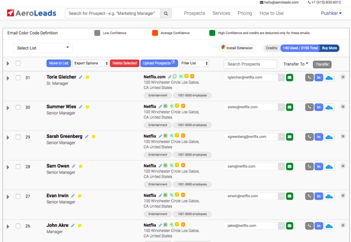 Prospect List Building Tools Review: AeroLeads