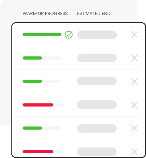 Woodpecker Auto Warmup System adding domains and emails inside app process