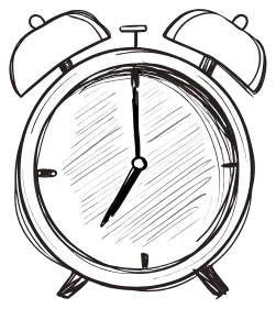 A clock face