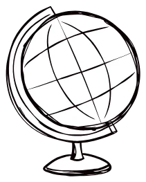 A globe on a stand