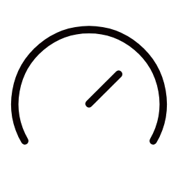 A gauge with its needle halfway